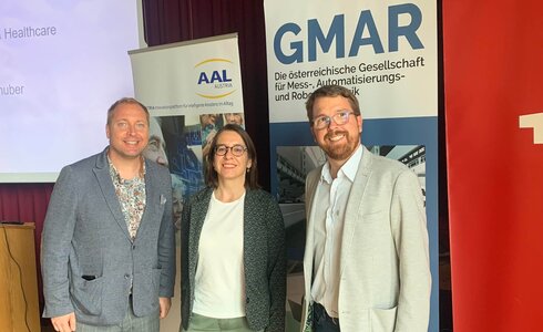Gruppenbild, Alexander Numrich, Martina Kohlhuber und Martin Morandell