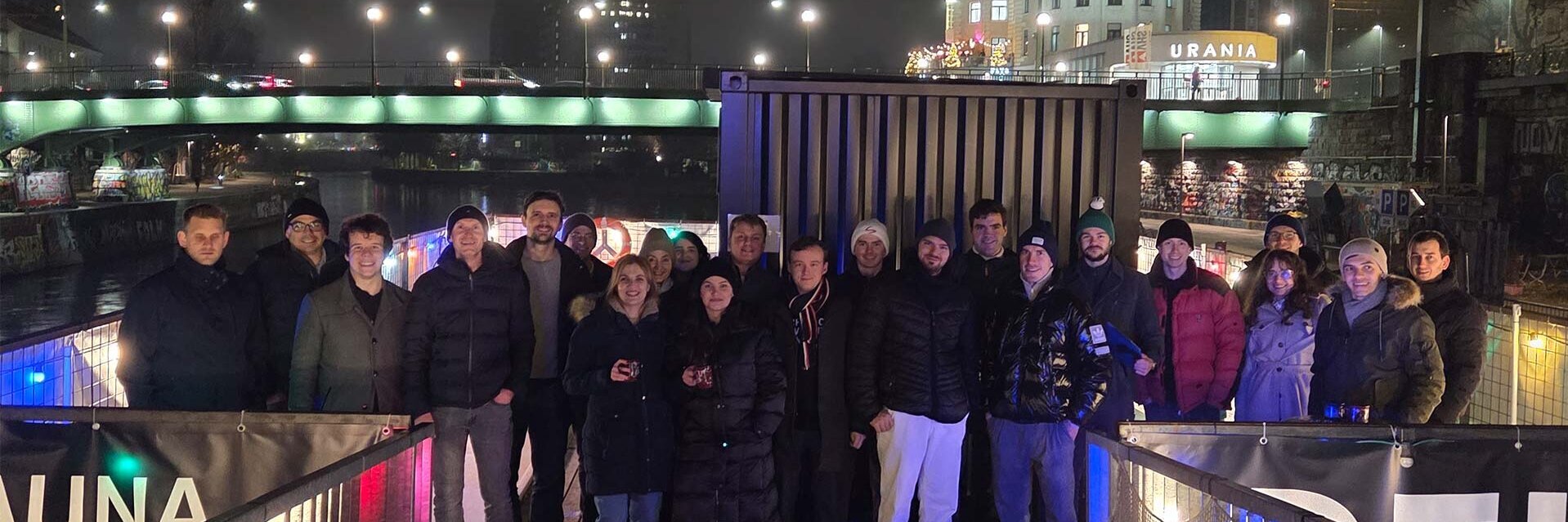 Weihnachtsfeier der OVE Young Engineers Wien am Badeschiff