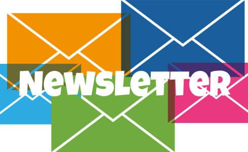 Grafik mit Schriftzug Newsletter