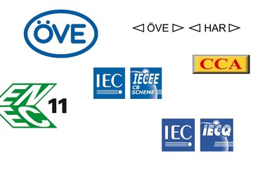 Logos OVE Zertifizierung